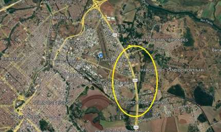 Excelente area comercial / industrial na Rodovia Anhanguera em Ribeirao Preto-SP, 3 min do Aeroporto, com 31.000 m2 util, infraestrutura completa.