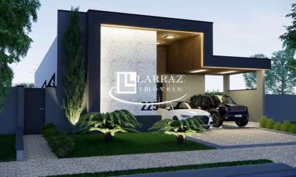 Casa térrea nova para venda na Vila do Golf, Cond. Terras de Florença, 3 suites, varanda gourmet e piscina em 350 m