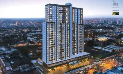 Apartamento novo para venda na Av. Presidente Vargas, a nova atração de todos os olhares, Edificio Apogeo, apartamento Studio ou 1 dormitorio, 43 m2,