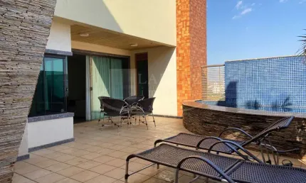 Oportunidade. linda cobertura para venda na região da fiusa, 3 suites, terraço gourmet com piscina privativa em 261 m2