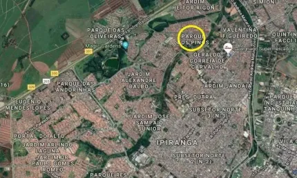 Area / Terreno para venda no Parque dos Pinus, ideal para prédios baixos, area 1364 m2 com 15,5 m de frente