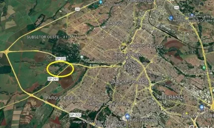 Excelente area para venda com 25.000 m2 em Ribeirão Preto-SP próxima a USP, na beira da pista