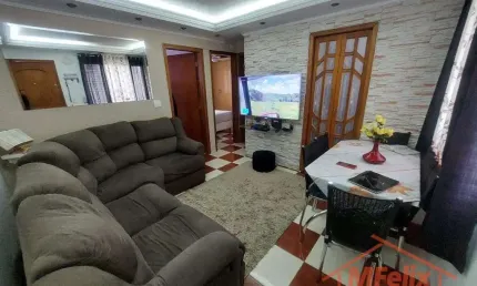Apartamento em jardim adriana - guarulhos: 50m², 2 dormitórios, 1 banheiro -  locação por r$2.200 mobiliádo