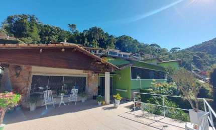 Casa para Venda em Teresópolis, Quinta da Barra, 4 dormitórios, 1 suíte, 4 banheiros, 4 vagas