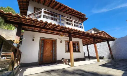 Casa para venda em teresópolis, fazendinha, 4 dormitórios, 2 suítes, 3 banheiros, 3 vagas
