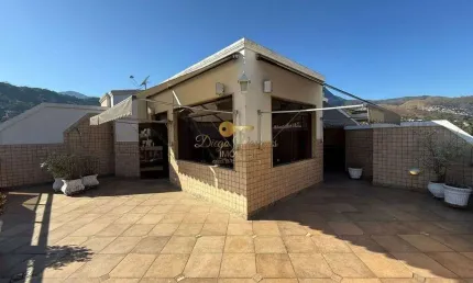 Cobertura Duplex para Venda em Petrópolis, Corrêas, 3 dormitórios, 1 suíte, 4 banheiros, 2 vagas
