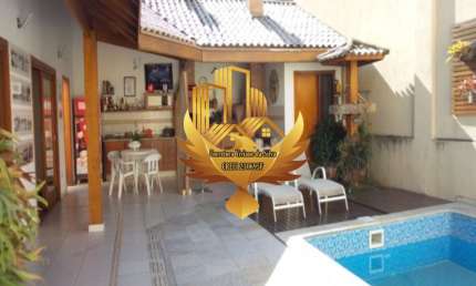 Imperdível oportunidade: Casa à venda no Jardim das Nações em Taubaté-SP, com 4 quartos, 2 salas, 4 banheiros, 4 vagas de garagem e 360,00 m² de área.