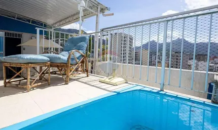 Cobertura à venda na Tijuca, 3 quartos (1 suíte), piscina, 106m2, 1 vaga