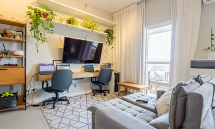 Loft mobiliado de 42m2, no marco zero home para venda - jardim do mar - são bernardo do campo - sp