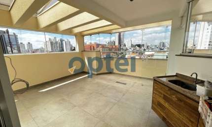 Cobertura duplex, 3 dorms (suíte), 2 vagas, 190m²  com churrasqueira - Jardim do Mar - SBC
