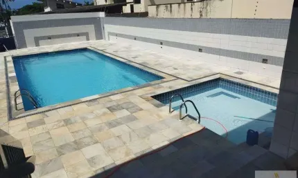 Apartamento 02 quartos 01 suíte com piscina na praia grande ubatuba