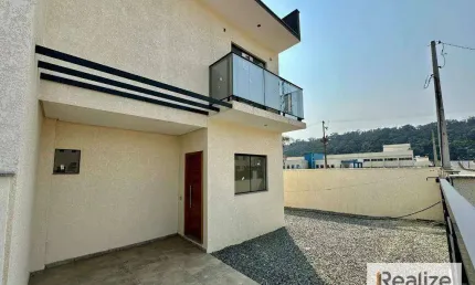 Sobrado com 3 dormitórios à venda, 96 m²  - itajuba - barra velha/sc