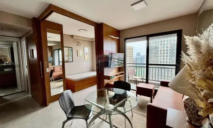 Excelente apartamento mobiliado para locação 2 quartos, sala, cozinha, banheiro, piscina, academia lazer completo, 1 vaga de garagem
