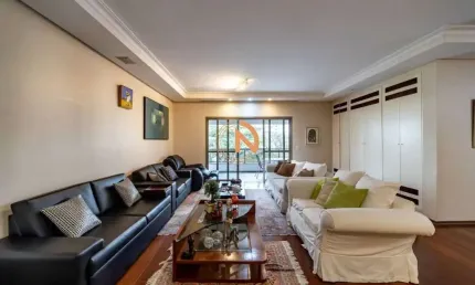 Confortável apartamento tipo para venda em Campo Belo com 4 quartos, sendo 4 suítes, 317m²