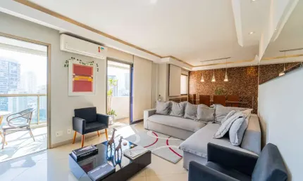 Deslumbrante apartamento tipo para venda em Brooklin Paulista com 3 quartos, sendo 3 suítes, 147m²