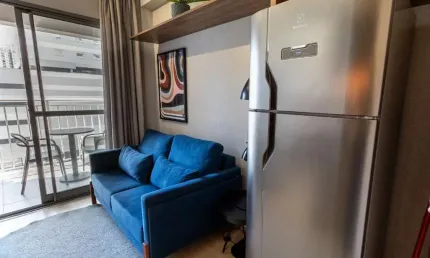 Sensacional apartamento tipo para venda em Vila Nova Conceição com 1 quarto, 26m²