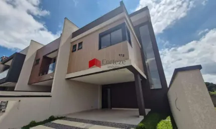 Sobrado em condomínio com 157,8m² 3 quartos, à venda, no bairro Costeira em São José dos Pinhais