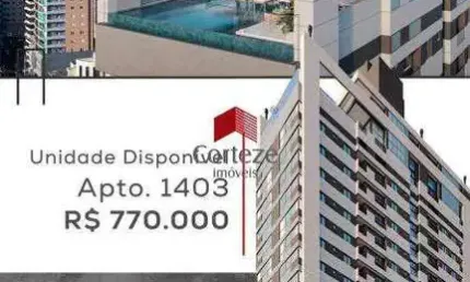 Apartamento com 64,7m² 2 quartos, à venda, no bairro Meia Praia em Itapema