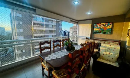Apartamento com 3 suítes, lavado, 2 vagas. depósito e varanda gourmet