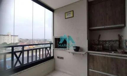 Apartamento com ampla sacada com churrasqueira apenas 5 minutos do centro de caçapava