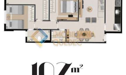 Apartamento com 3 quartos à venda na Rua Abrão Caixe, Condomínio Itamaraty, Ribeirão Preto, 107 m2 por R$ 906.128