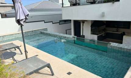 Casa em condomínio fechado com 3 quartos à venda na Rua Moacyr Dallésio Grassi, 33, Alphaville Dom Pedro 2, Campinas, 354 m2 por R$ 3.900.000