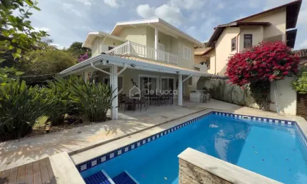 Casa em condomínio fechado com 5 quartos à venda na doutor osvaldo de oliveira lima, 135, jardim botânico (sousas), campinas, 340 m2 por r$ 2.930.000