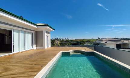 Casa em condomínio fechado com 4 quartos para alugar na Avenida Isaura Roque Quércia, 05, Loteamento Residencial Pedra Alta (Sousas), Campinas, 450 m2 por R$ 25.000