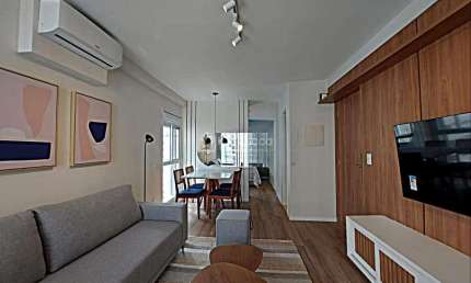 Apartamento com 1 quarto para alugar na Rua Santos Dumont, 247, Cambuí, Campinas, 51 m2 por R$ 5.000