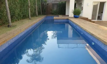 Casa em condomínio fechado com 4 quartos para alugar na avenida alphaville, 1, alphaville dom pedro, campinas, 403 m2 por r$ 25.000