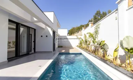 Casa em condomínio fechado com 3 quartos para alugar na rua vanderlei martinghi junior, 45, alphaville dom pedro 3, campinas, 250 m2 por r$ 20.000