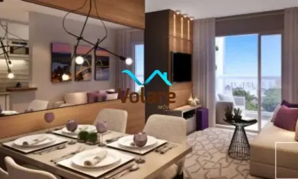 Lindo apartametno de 54m² e 2 dormitórios à venda no Jardim das Flores - Condomínio Leaf