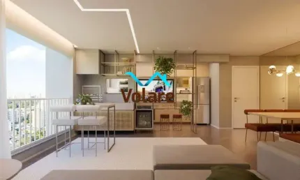 Apartamento à venda em Osasco-SP, na Vila Osasco, 2 quartos, 1 suíte, 2 salas, 2 banheiros, 1 vaga, 50,31m².