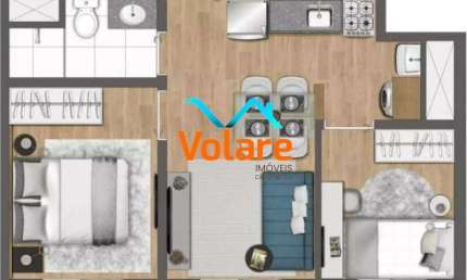 Apartamento à venda em São Paulo-SP, Butantã: 2 quartos, 1 sala, 1 banheiro, 33m² de área!