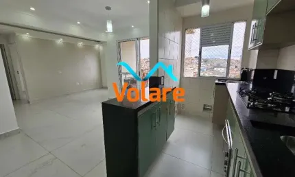Apartamento de 2 quartos com suíte e vaga em Osasco-SP na Conceição: 2 banheiros, 2 salas, 60m² de área!