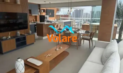 Cobertura de Luxo no Centro de Osasco-SP: 3 suítes, 4 banheiros, 2 vagas de garagem e 135m².