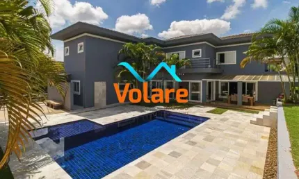 Casa de luxo no condomínio alphaville burke marx, santana de parnaíba-sp: 5 suítes, 10 vagas, 618m².