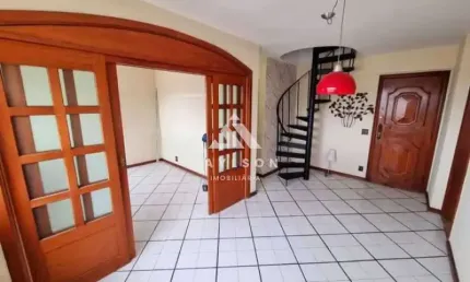 Cobertura com 3 quartos à venda na rua vinte e quatro de maio, rocha, rio de janeiro, 180 m2 por r$ 300.000