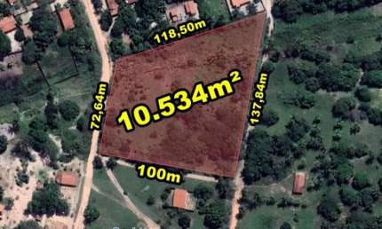VERAS VENDE TERRENO 10.534M² NA CAPONGA - CASCAVEL-CE