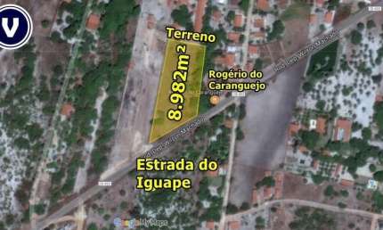 VERAS VENDE TERRENO na frente da Estrada para o Iguape com 8