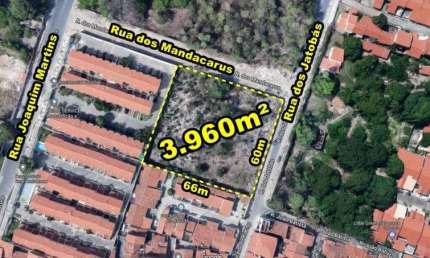 Terreno à venda na Rua dos Jatobás, Passaré, Fortaleza
