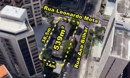 Terreno à venda na Rua Leonardo Mota, Meireles, Fortaleza