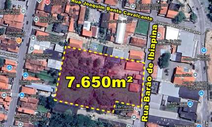 VERAS VENDE TERRENO 9.825m² NO CENTRO DE CAUCAIA-CE