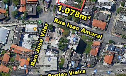 VERAS VENDE TERRENO 1.078m² NA RUA JOSÉ VILAR - BAIRRO DIONÍSIO TORRES - FORTALEZA-CE