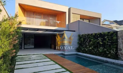 Casa triplex de alto padrão em condominio à venda, barra da tijuca, rio de janeiro, rj