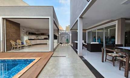 Casa em condomínio fechado com 3 quartos à venda na Rua Ana Lopes Prates, Bonfim Paulista, Ribeirão Preto, 369 m2 por R$ 2.100.000