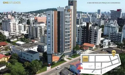 Apartamento com 1 quarto à venda no Centro, Criciúma 