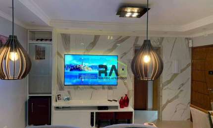Apartamento com 2 dormitórios à venda, 53 m² por R$ 382.000 - Vila Linda - Santo André/SP