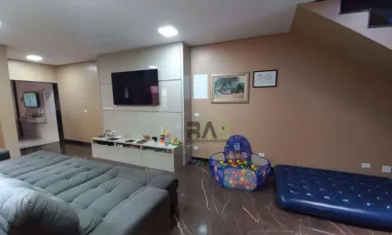 Sobrado com 3 dormitórios à venda, 100 m² por r$ 990.000 - vila linda - santo andré/sp