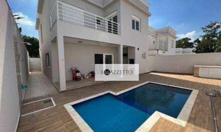 Sobrado com 4 suítes para alugar, 320 m² por R$ 8.915/mês - Chácara Belvedere - Indaiatuba/SP